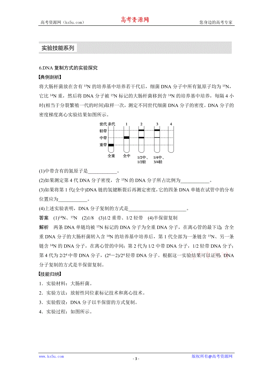 2016届《步步高》高考生物一轮复习 考能专项突破(六).doc_第3页