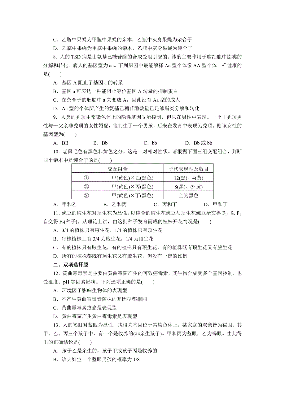 2012届高考生物阶段检测试题15.doc_第2页