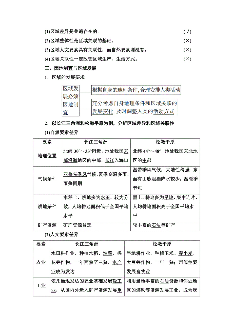 新教材2021-2022学年人教版地理选择性必修2学案：第1章 第2节　区域整体性和关联性 WORD版含解析.doc_第3页