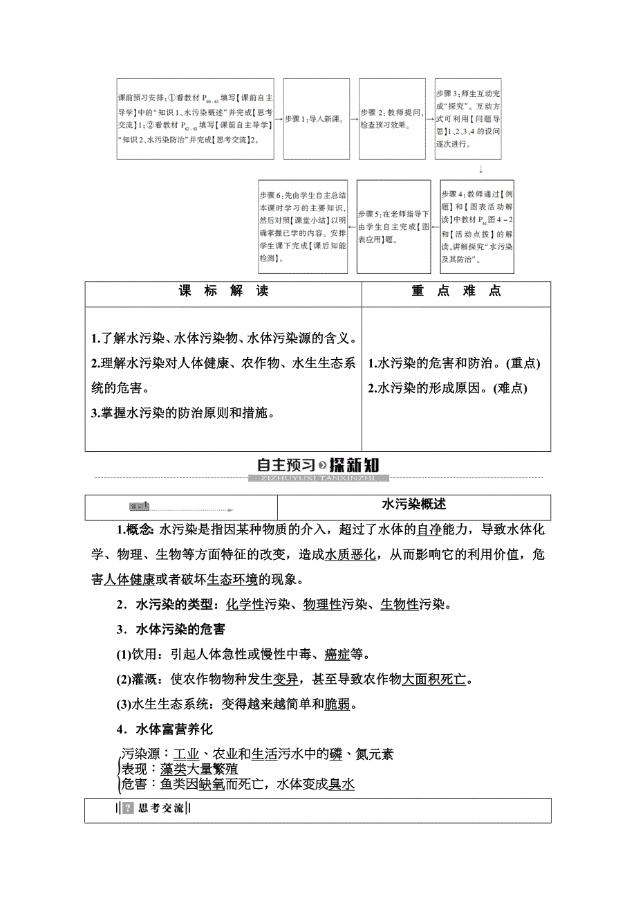 2019-2020同步湘教版地理选修六新突破讲义：第4章 第1节　水污染及其防治 WORD版含答案.doc_第2页