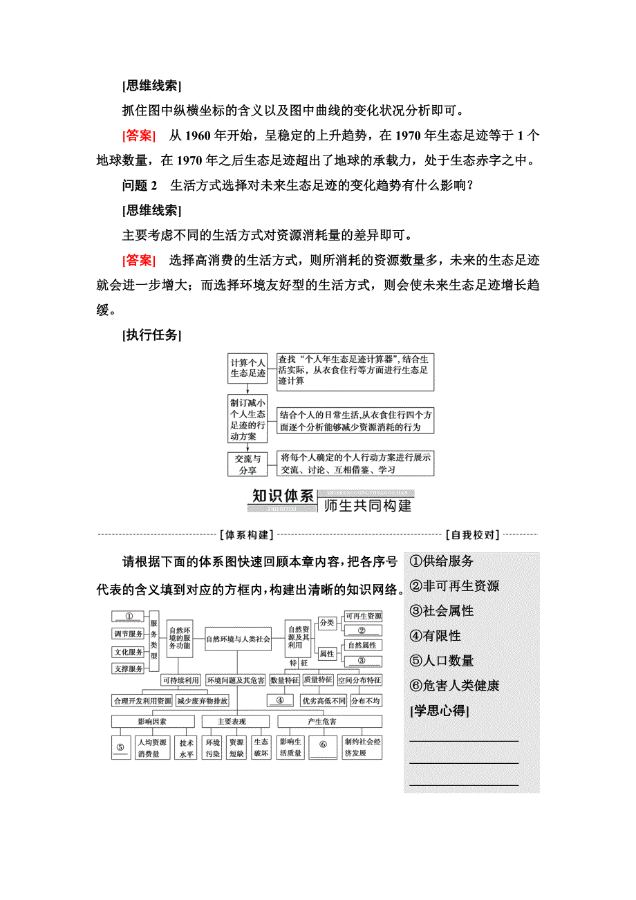 新教材2021-2022学年人教版地理选择性必修3学案：第1章　自然环境与人类社会 章末总结探究课 WORD版含答案.doc_第2页