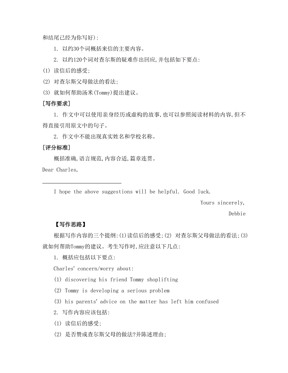 《南方凤凰台》2015届高考英语二轮提优（江苏专用）专题六 读写任务21_《书信类》 .doc_第2页