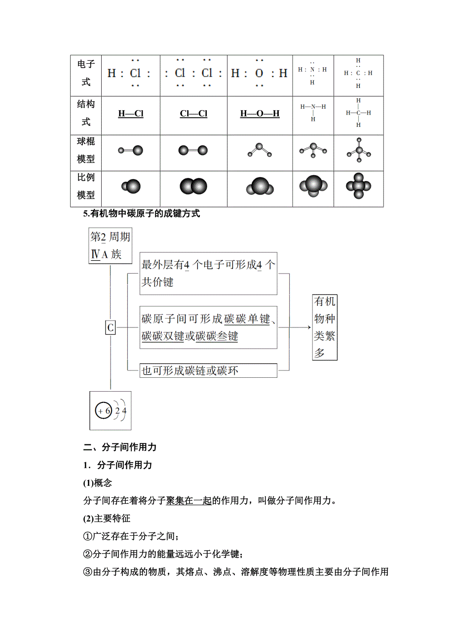 2019-2020同步苏教化学必修二新突破讲义：专题1 第2单元 第2课时　共价键　分子间作用力 WORD版含答案.doc_第2页