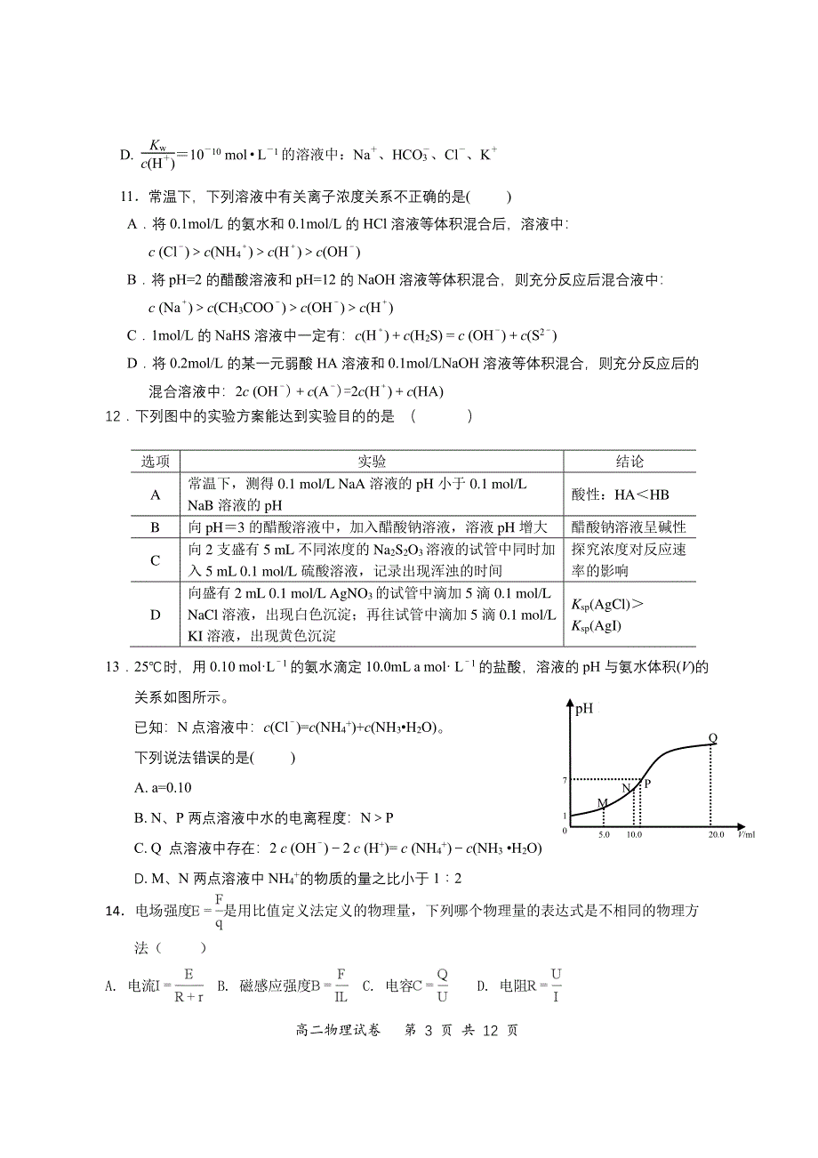 四川省眉山市彭山区第一中学2020-2021学年高二理综下学期入学考试试题（PDF无答案）.pdf_第3页