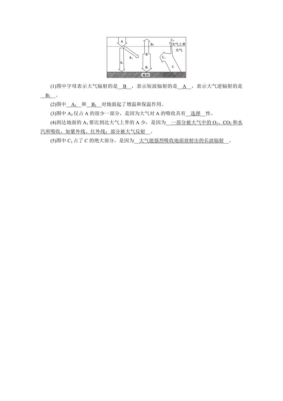 2020秋地理新教材人教版必修第一册课时作业：第2章 第2节 第1课时 大气受热过程和热力环流 达标 WORD版含解析.doc_第3页