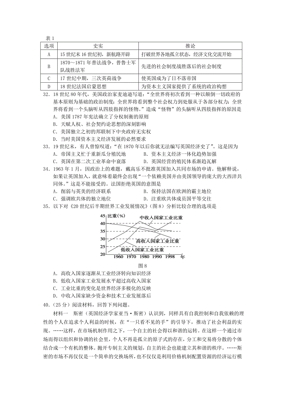 吉林省长春市养正高级中学2021届高三历史上学期月考试题.doc_第2页