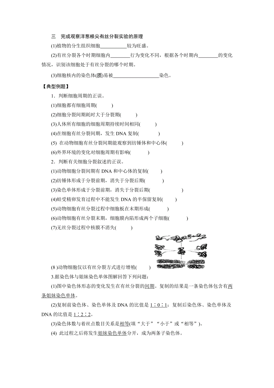 《南方凤凰台》2016届高三生物一轮复习导学案：第1讲 细胞的增殖 .doc_第2页