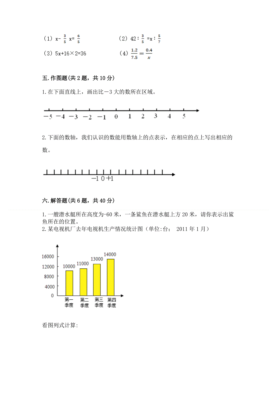 人教版六年级数学下册期末模拟试卷含答案【考试直接用】.docx_第3页