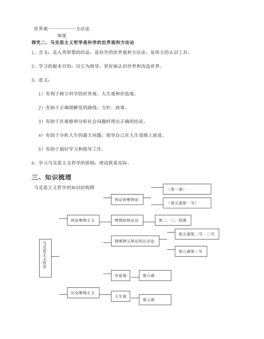 广西平南县中学高二政治 哲学前言 学案.doc_第3页