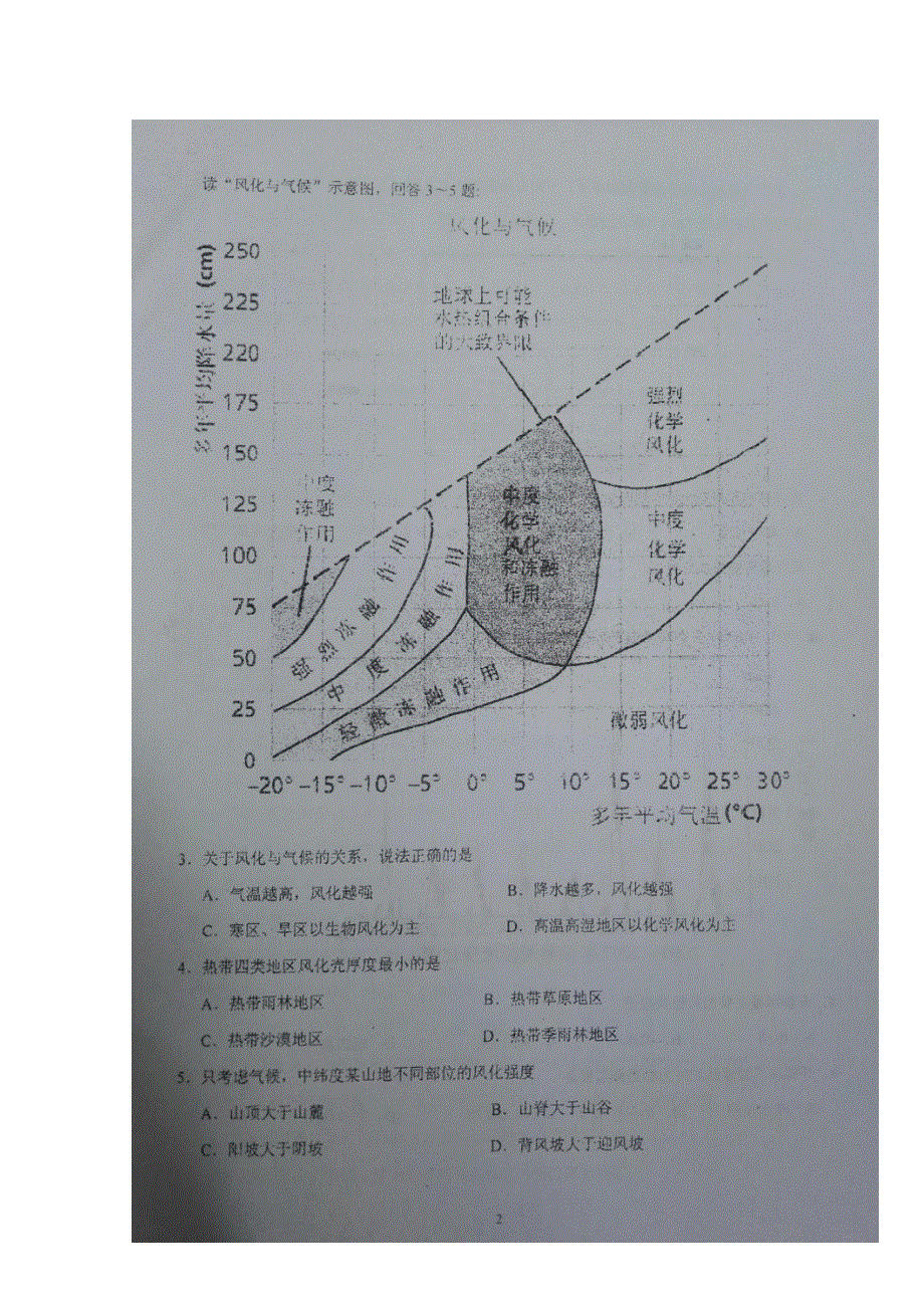 广东省实验中学2016届高三上学期阶段性测试（二）文综试题 扫描版答案不全.doc_第2页