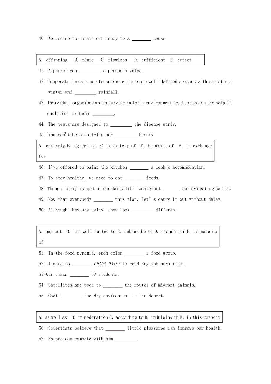 吉林省长春外国语学校2020-2021学年高二英语上学期期初考试试题.doc_第3页