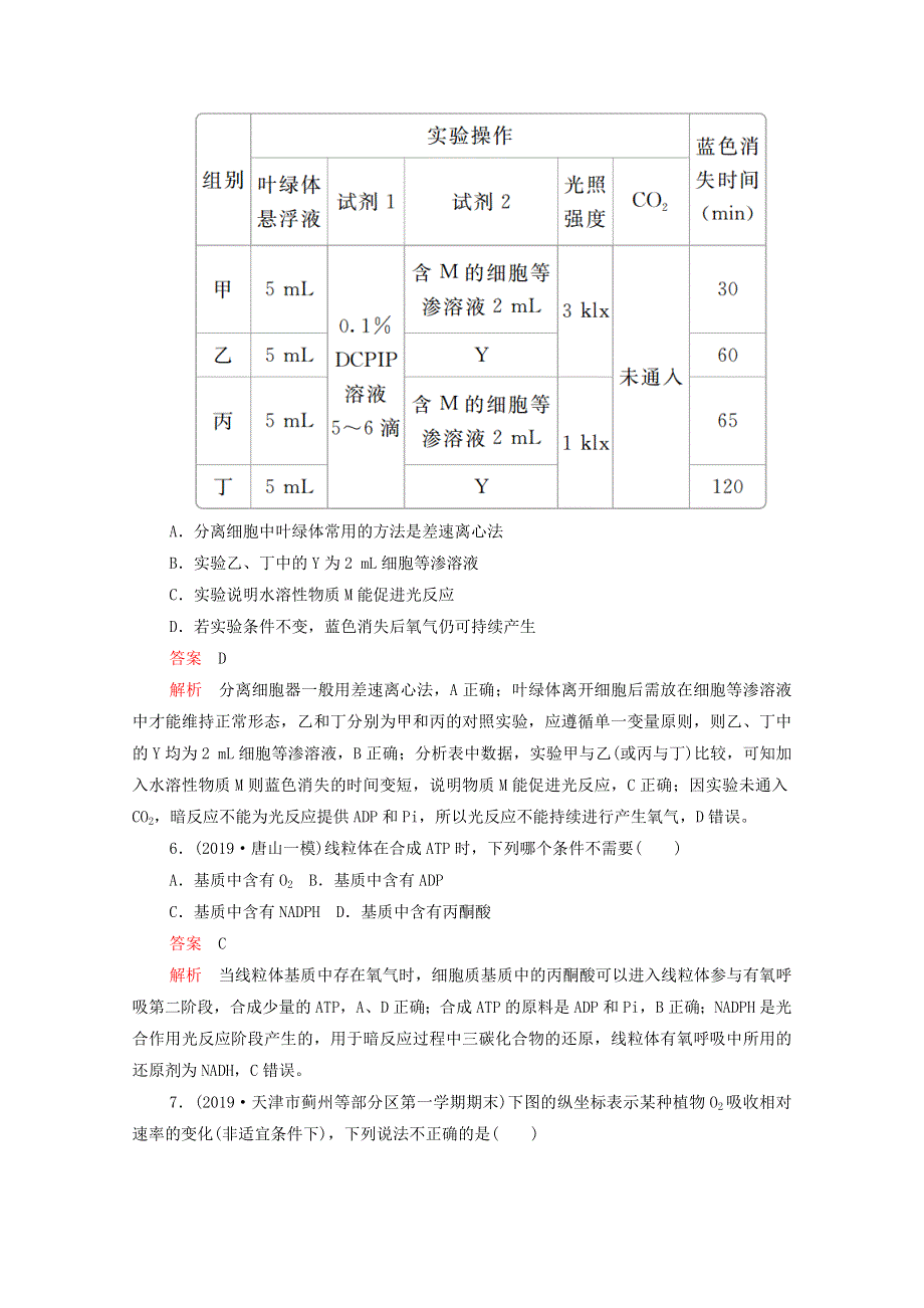 2021届高考生物一轮复习 专题重组卷 第三部分 质量检测卷（一）（含解析）.doc_第3页