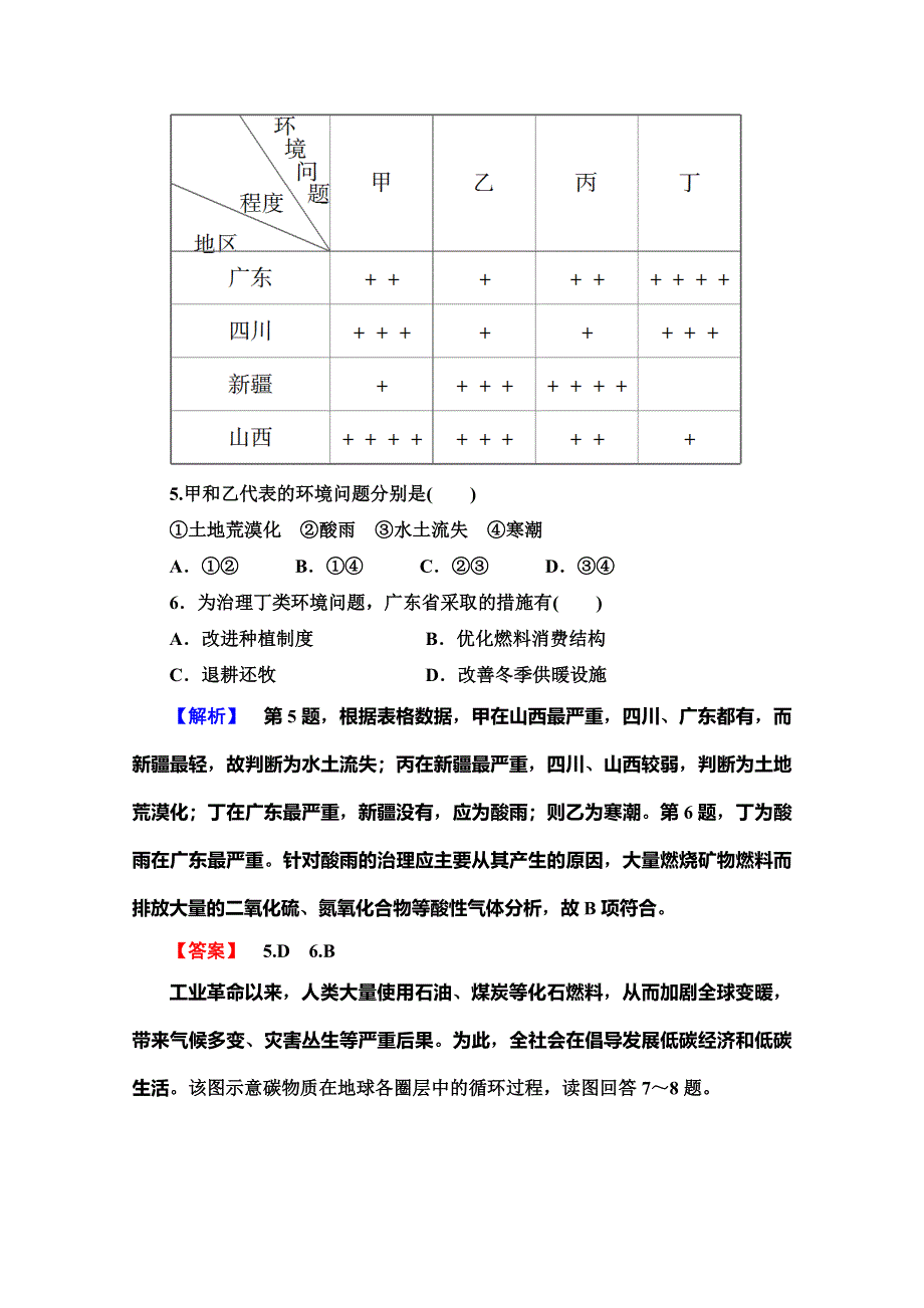 2019-2020同步鲁教版地理选修六新突破课时分层作业 3 当代面临的环境问题 WORD版含解析.doc_第3页