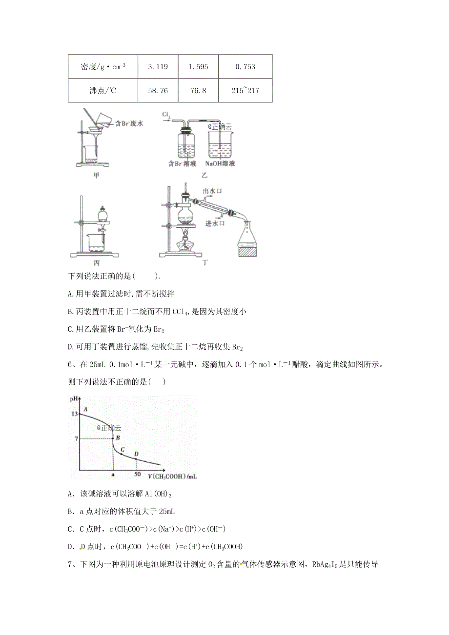 全国2021届高考化学考前冲刺达标练习卷十二（含解析）.doc_第2页