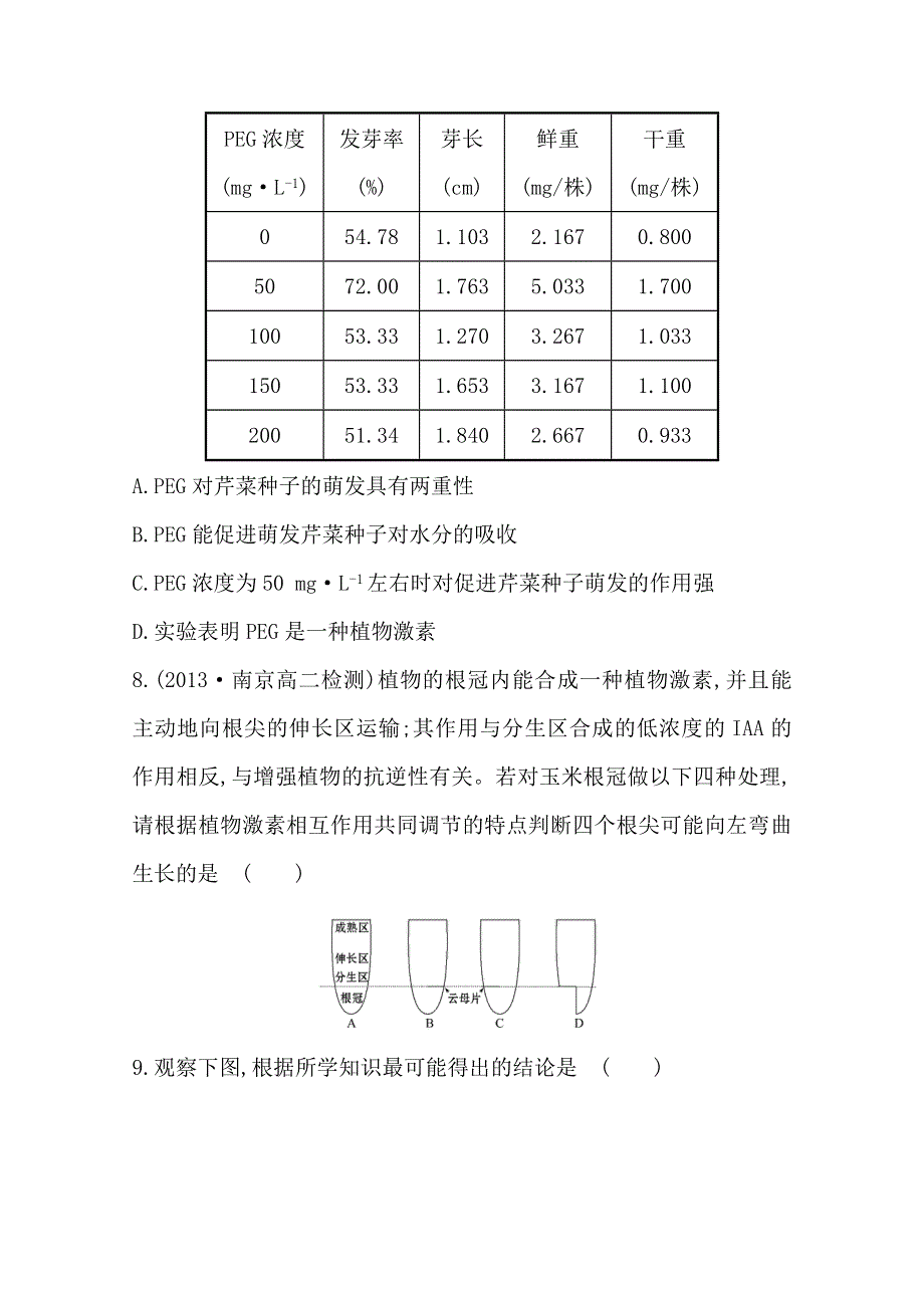 《备课集锦 全程方略》2014-2015学年高中生物必修三：单元质量评估(二)3.doc_第3页