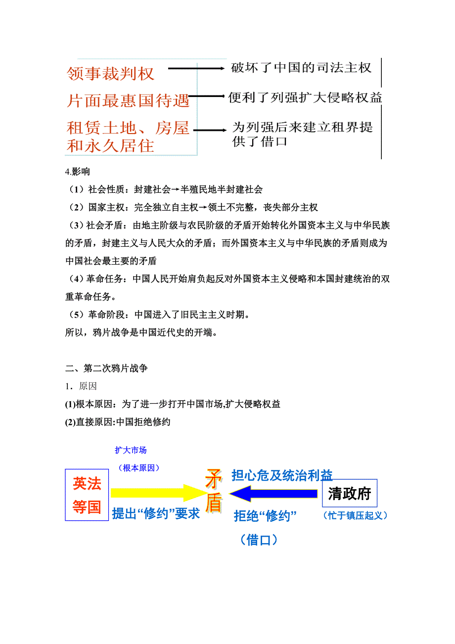 山东省沂水县第一中学高中历史必修一知识点总结：第10课 鸦片战争 .doc_第3页