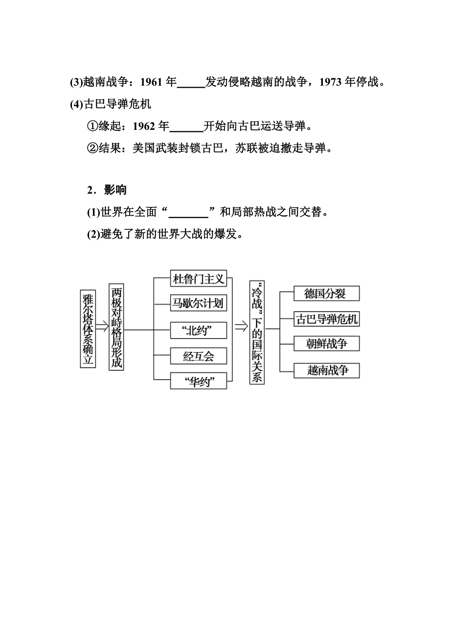 2016届高三历史一轮复习学案：人教版高中历史必修一第八单元：当今世界政治格局的多极化趋势.doc_第3页