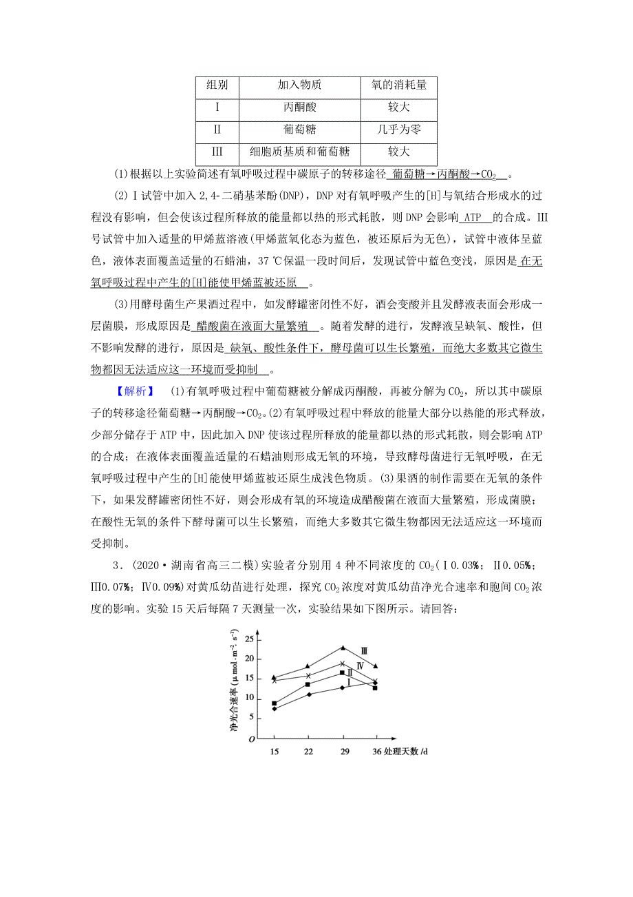 2021届高考生物二轮复习 微专题1 高考必考主观大题精细研究（一）——“代谢类”高考模拟训练（含解析）新人教版.doc_第2页