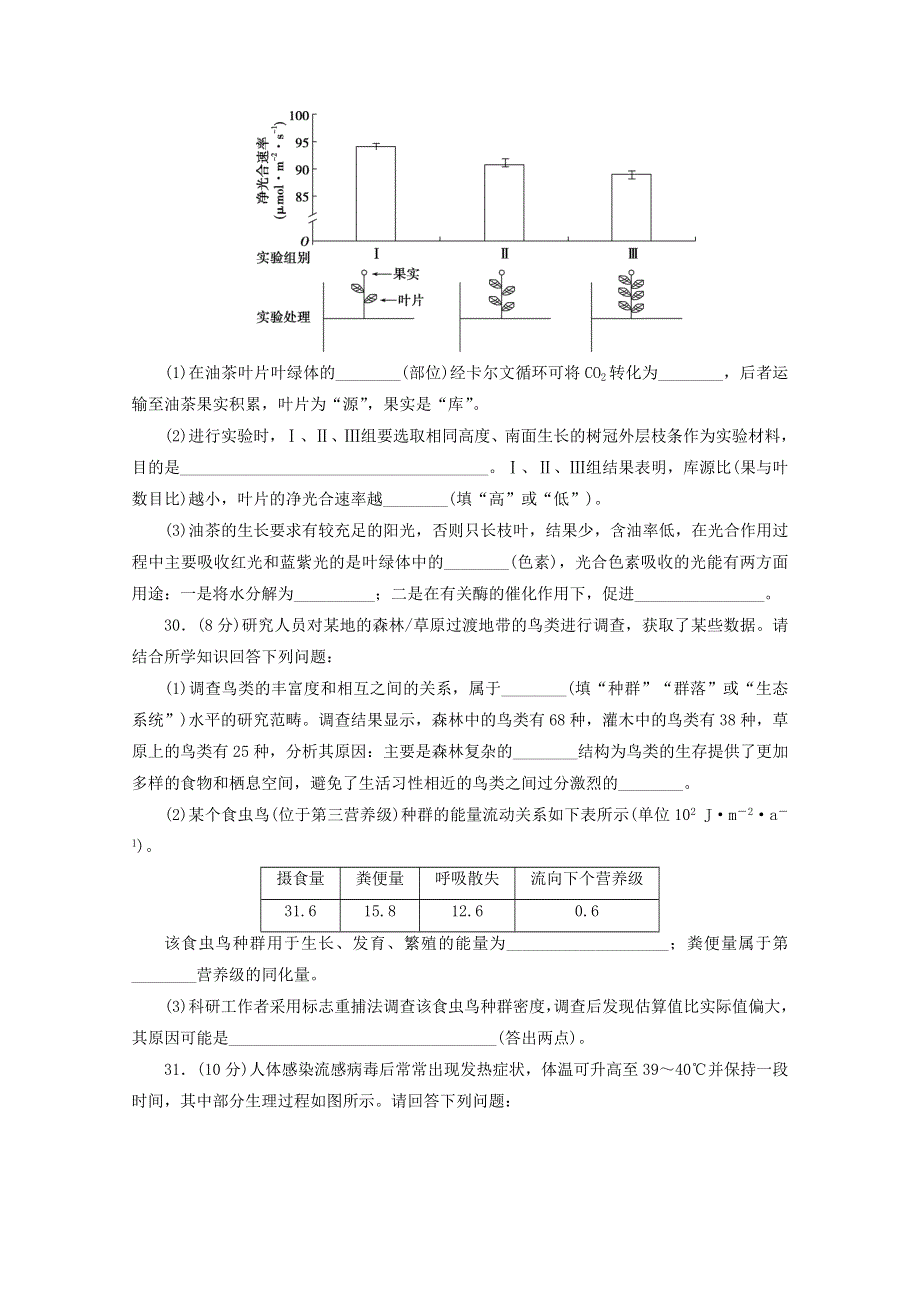 2021届高考生物二轮复习 收官提升模拟卷（四）（含解析）.doc_第3页