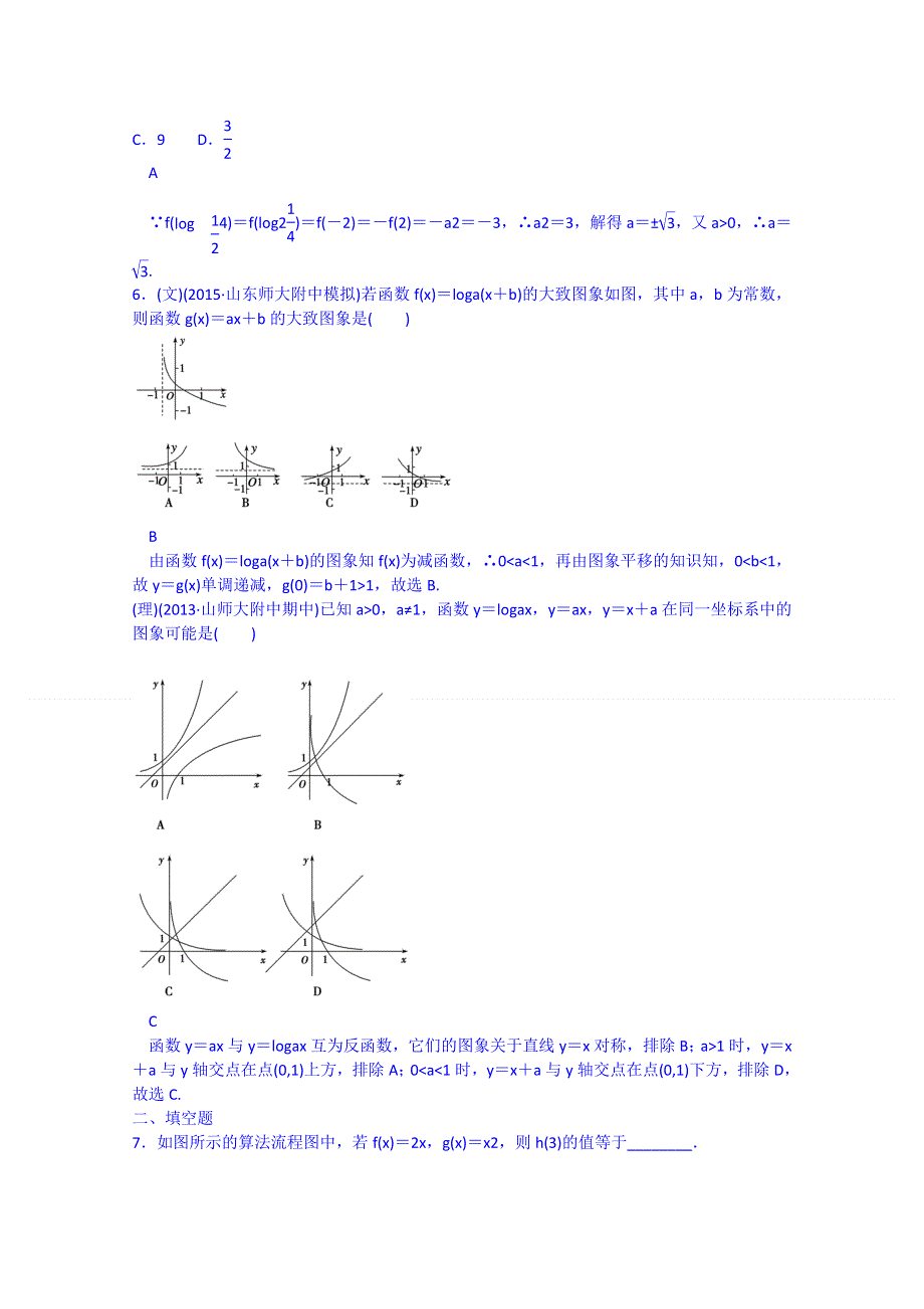 2016届高三数学一轮基础巩固（新人教B版） 第2章 第4节 指数与指数函数（含解析）.doc_第2页