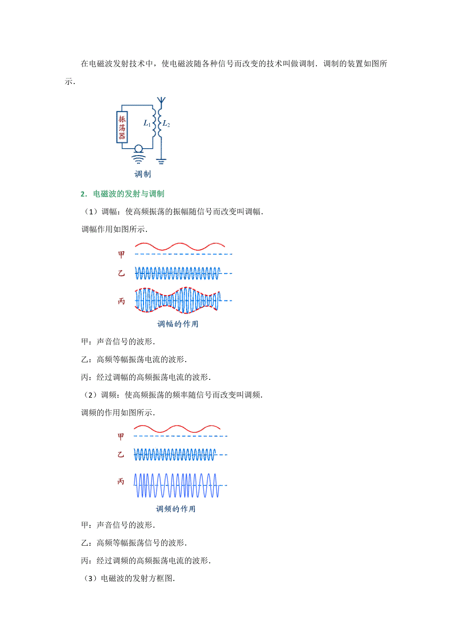 2020-2021学年新教材物理人教版选择性必修第二册教学教案：第4章 3 无线电波的发射和接收 WORD版含答案.doc_第2页