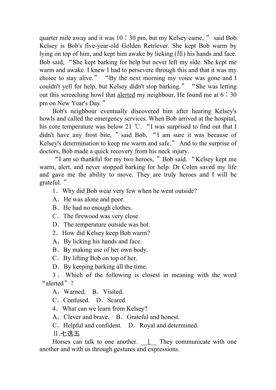 2020-2021学年新教材英语人教版必修第二册作业与检测：2-2 READING AND THINKING WORD版含解析.doc_第3页