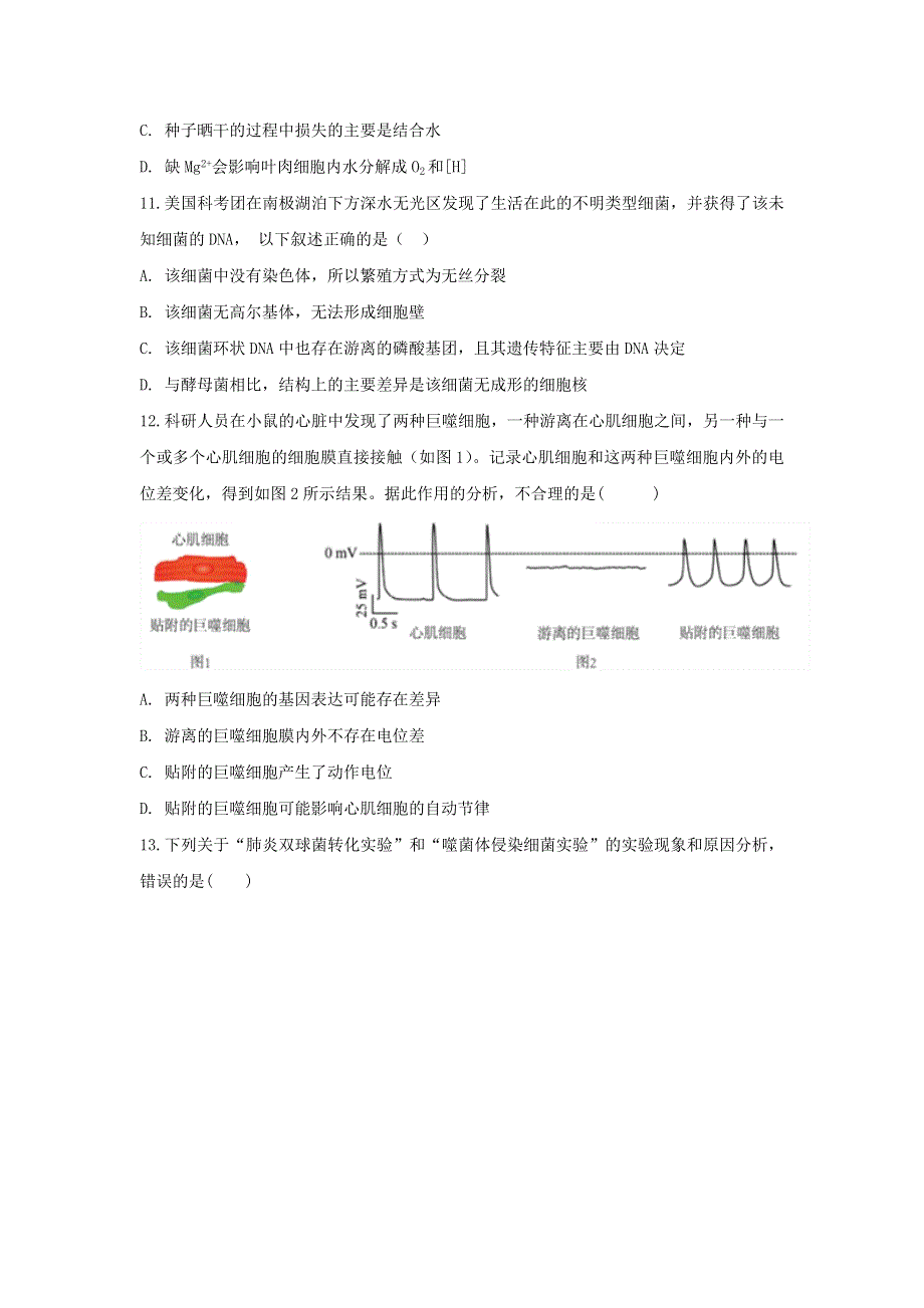 四川省自贡市田家炳中学2020-2021学年高一生物12月月考（期末模拟）试题.doc_第3页