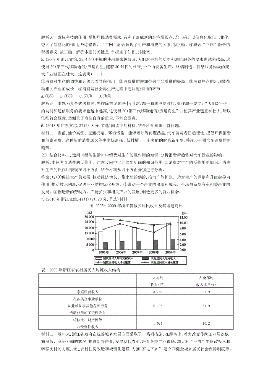 《导与练》2015版高考政治考点分类汇编：专题二 生产、劳动与经营（2011-2013真题+模拟）.doc_第2页