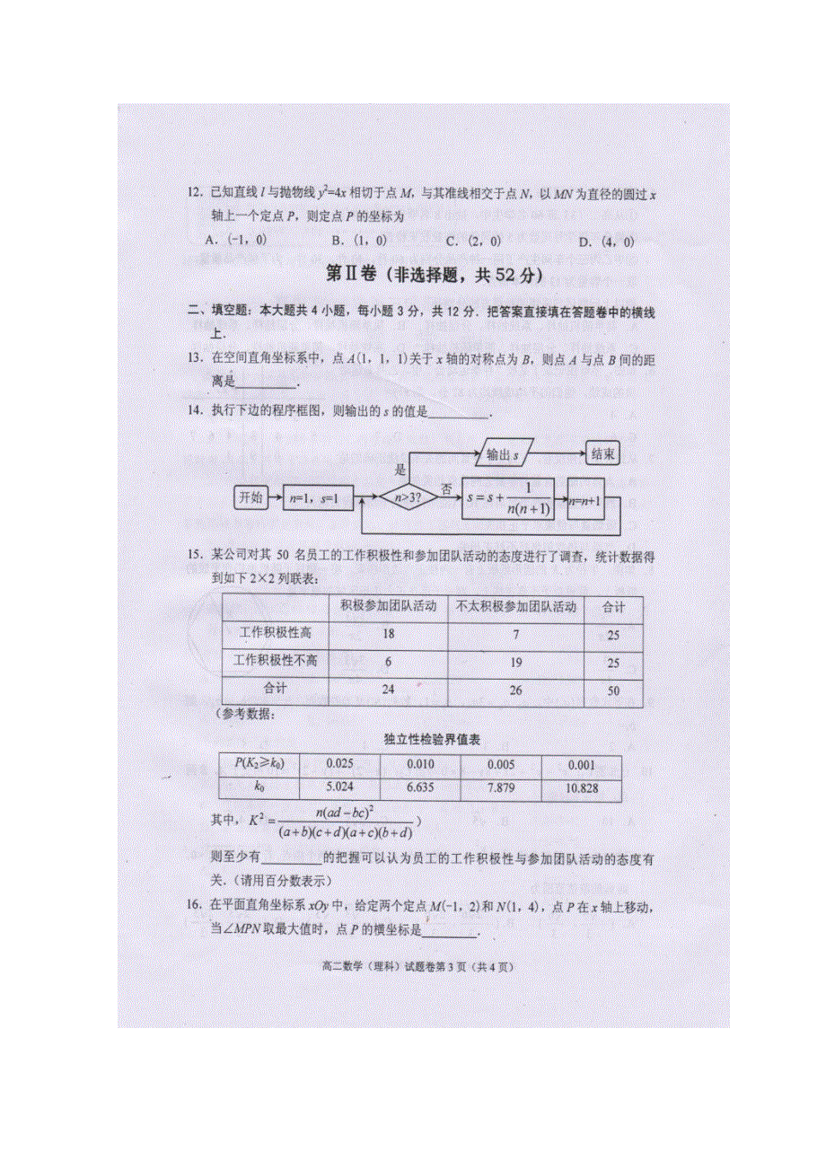 四川省绵阳市高2015-2016学年高二上学期期末教学质量测试理科数学试题 扫描版含答案.doc_第3页
