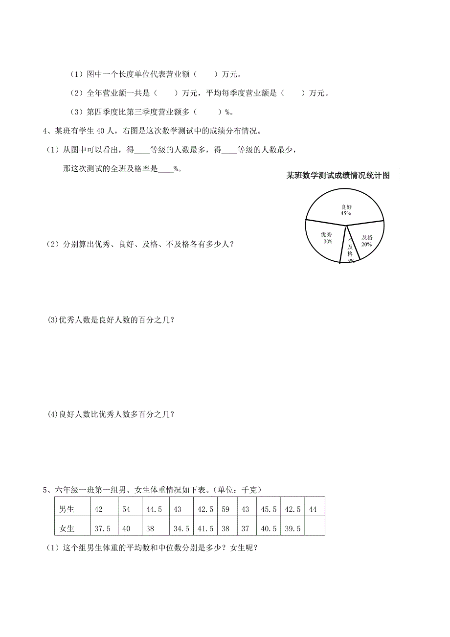 六年级数学下册 专项复习 统计与可能性 第一组 统计 新人教版.doc_第3页