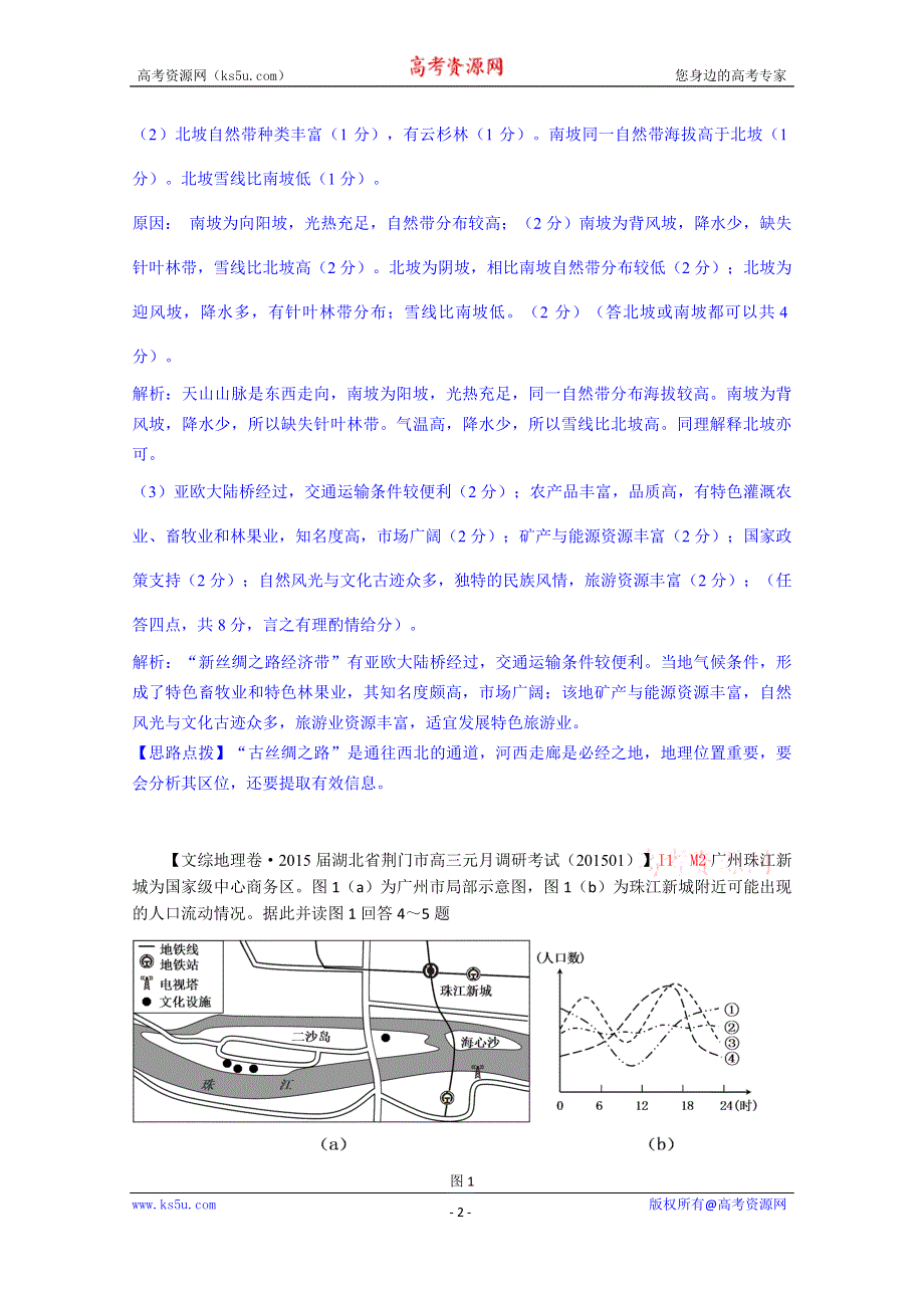 《精品解析》分类汇编（地理·高三）2015.1月份+I单元+城市与城市化.docx_第2页