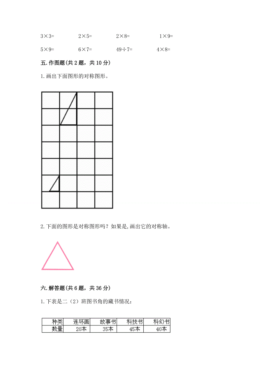 人教版小学二年级下册数学期中测试卷【综合卷】.docx_第3页