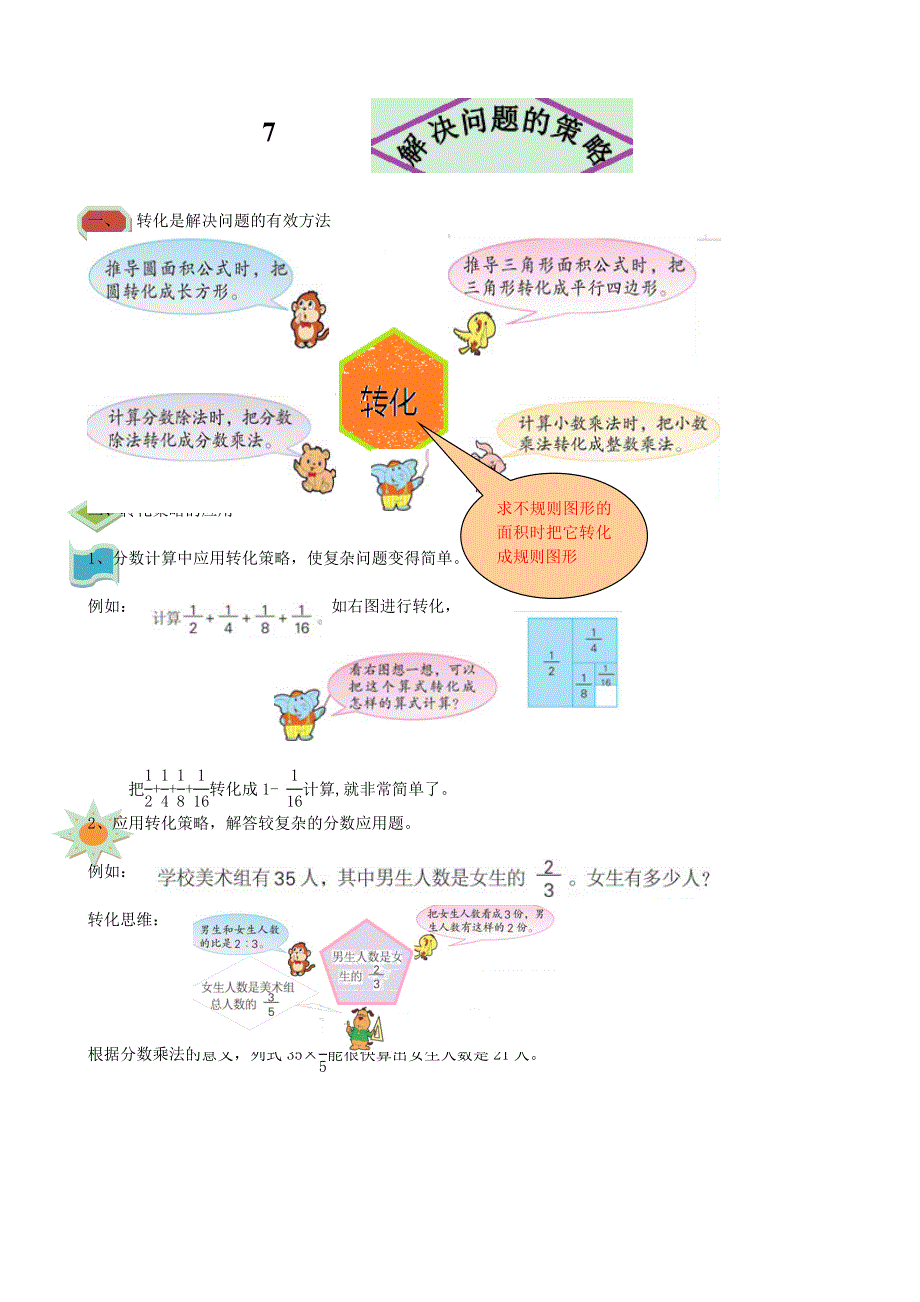 六年级数学下册 教材梳理 数与代数 7 解决问题的策略 新人教版.doc_第1页