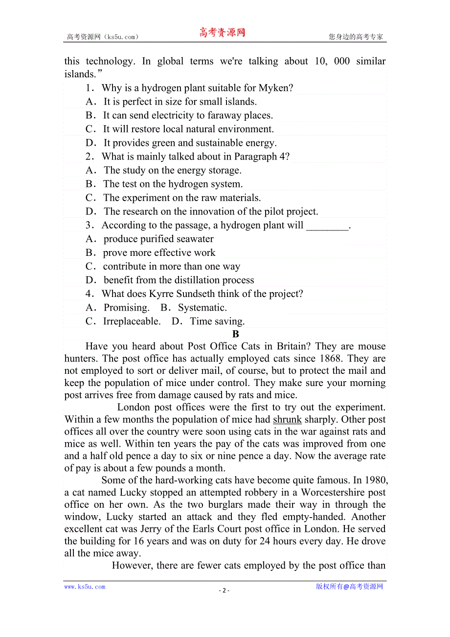 2020-2021学年新教材英语外研版选择性必修第二册课时作业（九） UNIT 3　TIMES CHANGE SECTION Ⅲ　DEVELOPING IDEAS PRESENTING IDEAS WORD版含解析.doc_第2页