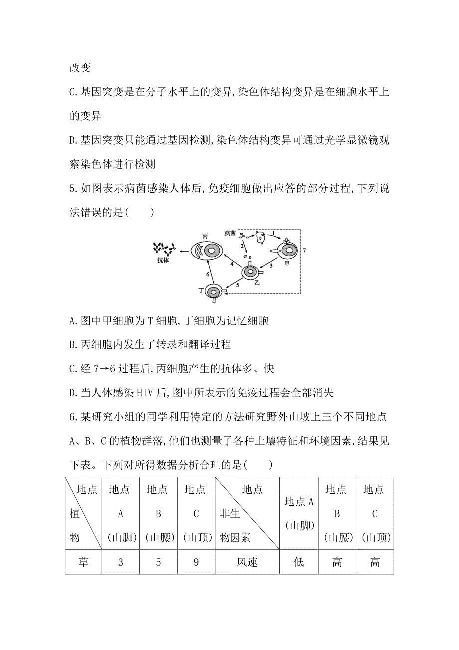 《导与练》2017版高考生物二轮复习选择题天天练（十一） WORD版含答案.doc_第2页