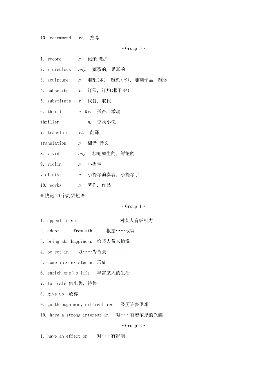 2021届高考英语二轮复习 书面表达优化 热门话题13 文学艺术.doc_第3页