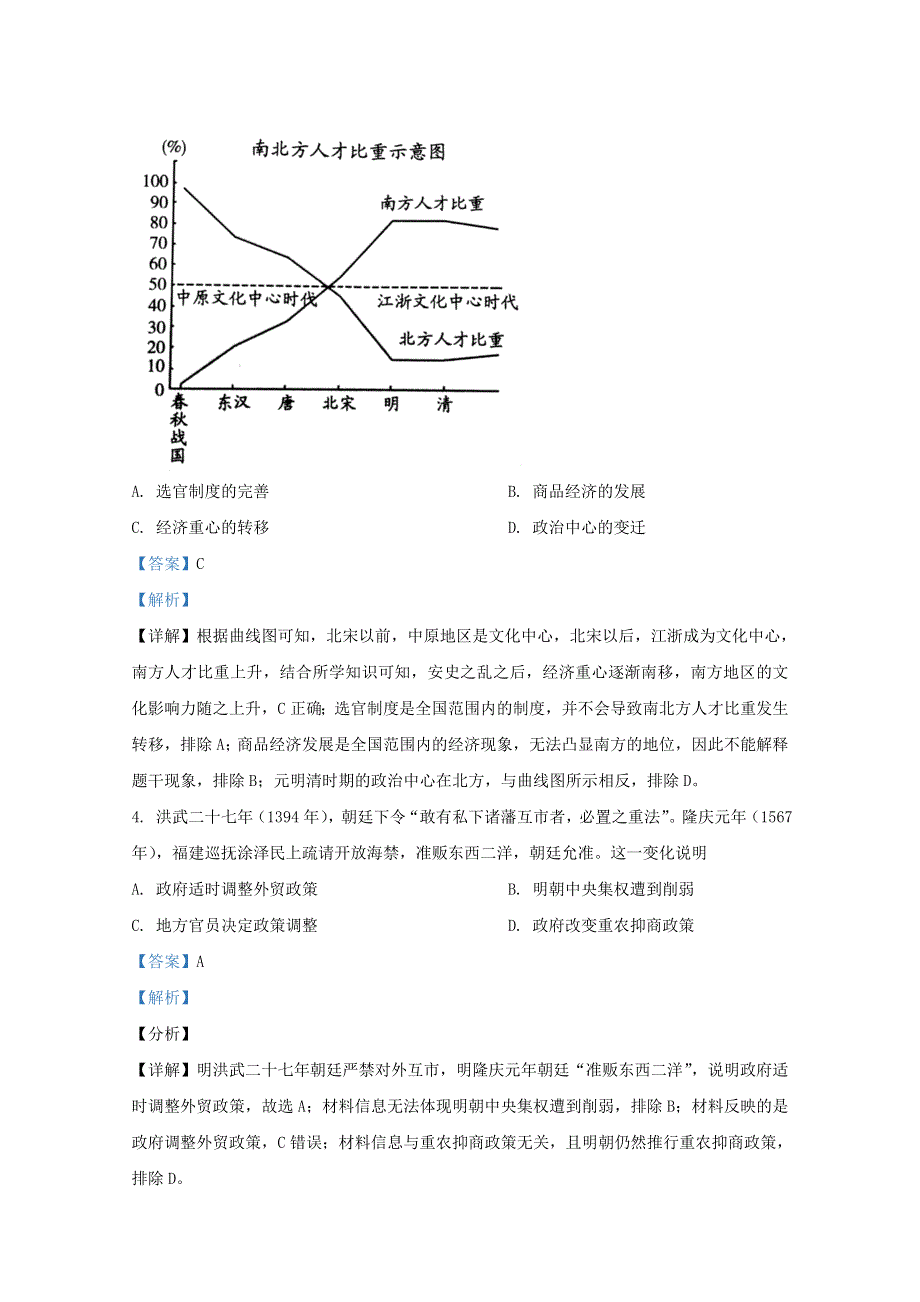 山东省济南市章丘区第四中学2021届高三历史青年教师教学能力素质大赛高中试题（含解析）.doc_第2页