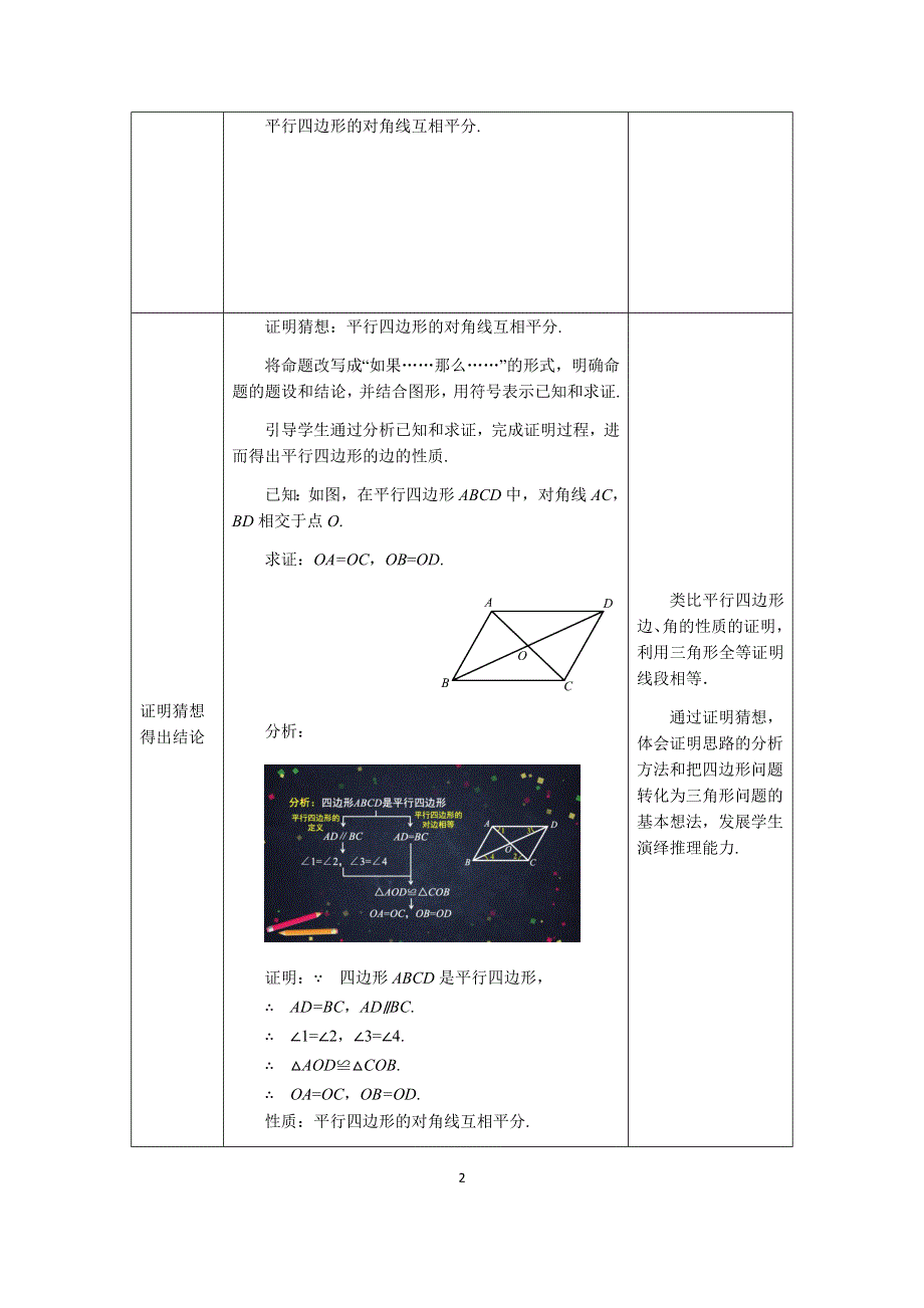 人教版数学八年级下册：18.1.1平行四边形的性质（第二课时）教案.docx_第2页