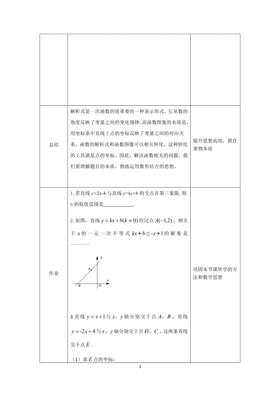 人教版数学八年级下册：19.2一次函数复习（第二课时）教案.docx_第3页