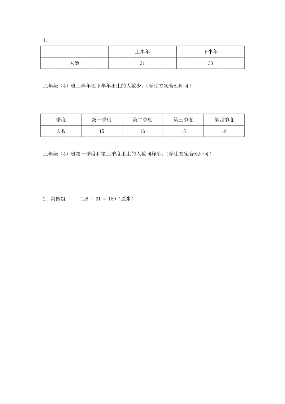 2022三年级数学下册 第九单元 数据的收集和整理（二）第1课时 简单的数据汇总作业 苏教版.docx_第2页