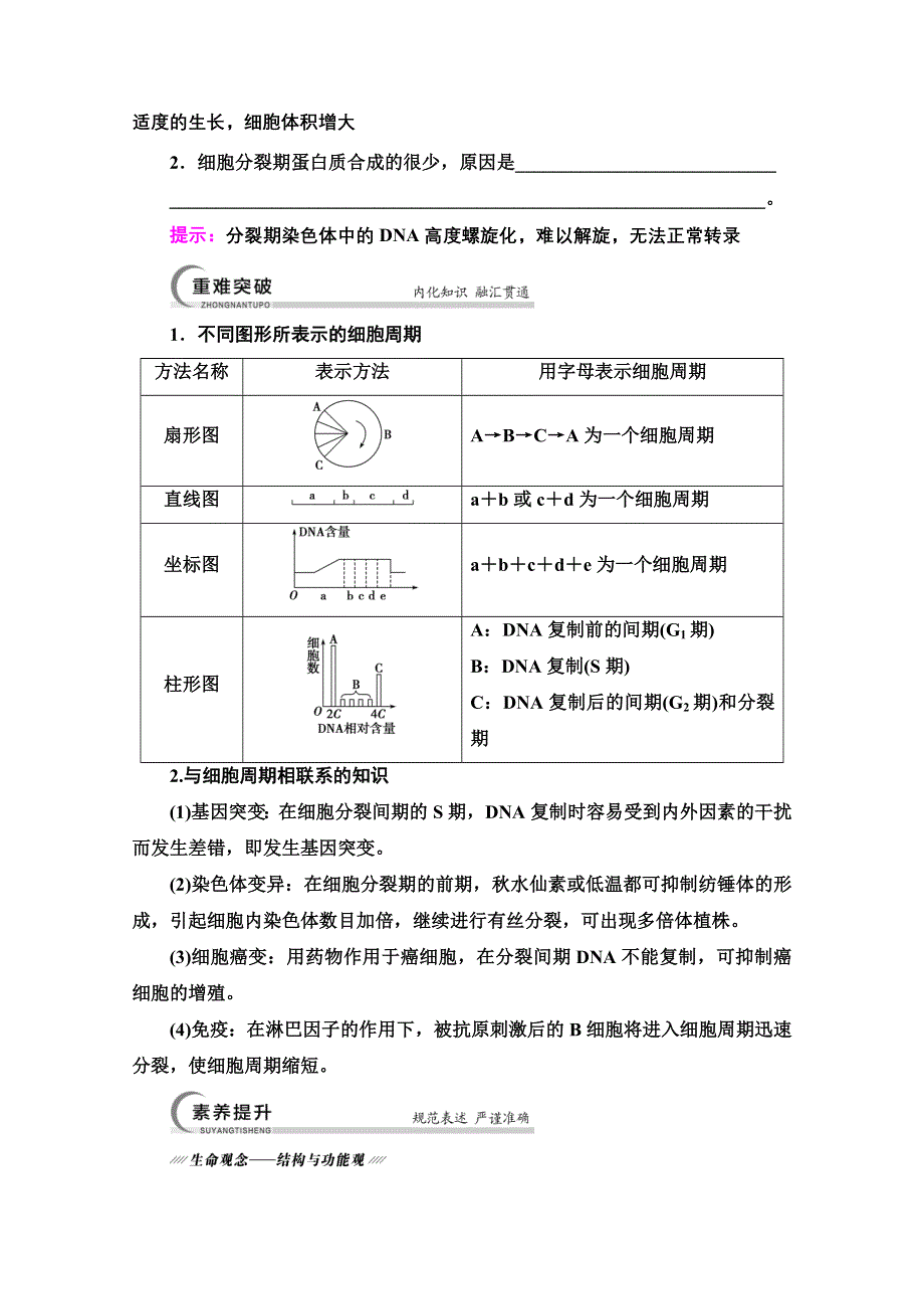 2022届高考统考生物人教版一轮复习教师用书：必修1 第4单元 第1讲　细胞的增殖 WORD版含解析.doc_第3页