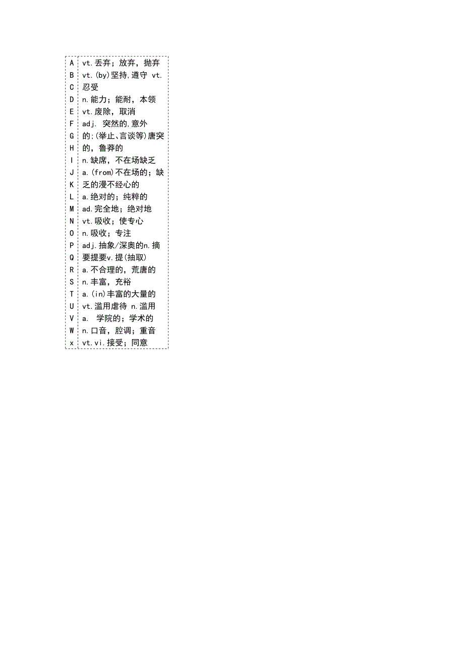 2016届高考英语（江苏专用）一轮复习素材：高考单词4.doc_第2页