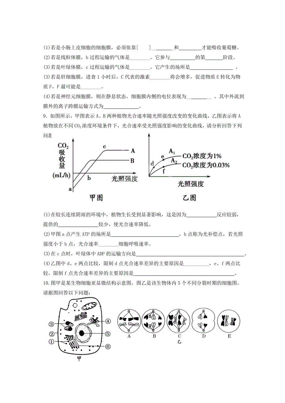 四川省邻水县石永中学2014届高三一诊理综生物试题 WORD版含答案.doc_第3页