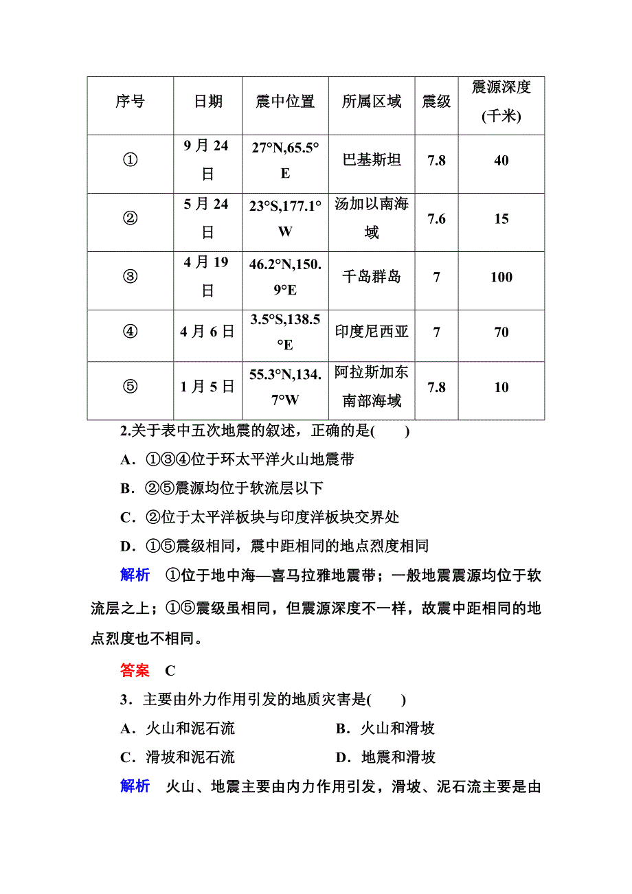 2014-2015学年高中地湘教版选修5 双基限时练2.doc_第2页