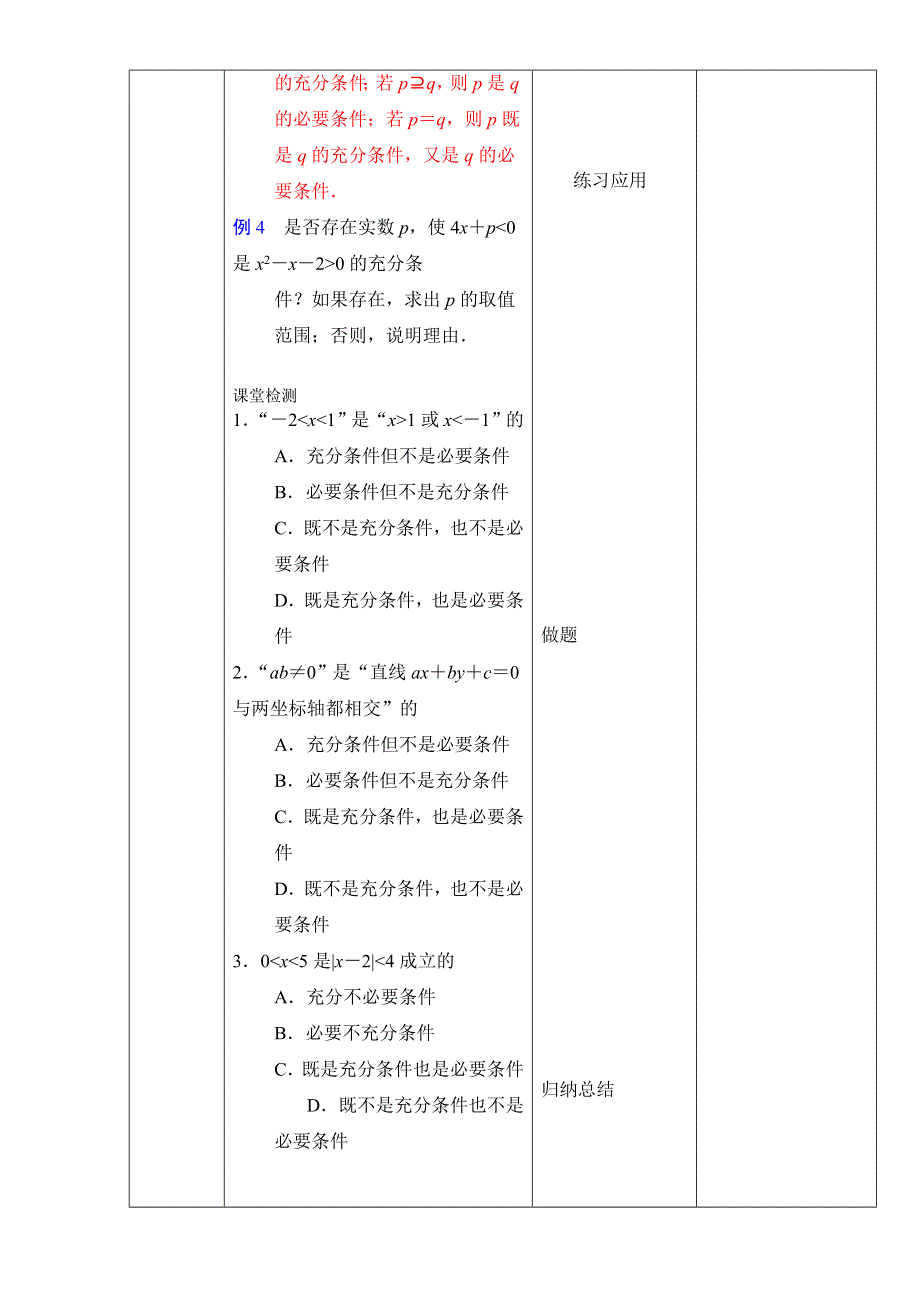 北京市2016-2017学年高二数学上册（选修2-1）1.2.1 充分条件与必要条件（教学设计） WORD版.doc_第3页