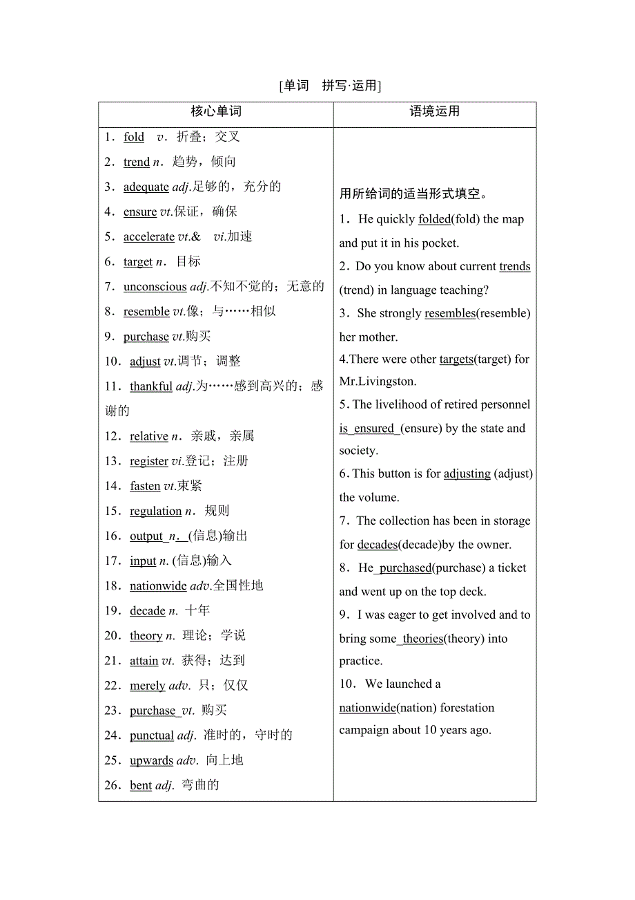 2022届高考统考英语北师大版一轮复习教师用书：选修7 UNIT 19 LANGUAGE WORD版含解析.doc_第2页