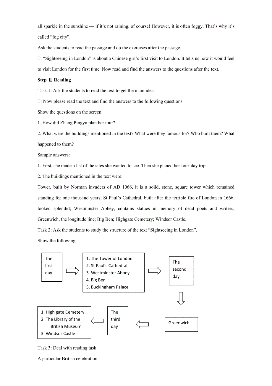 北京市2016-2017学年高二英语上册 MODULE 5 UNIT 2 THE UNITED KINGDOM PERIOD 5 EXTENSIVE READING（教学设计） WORD版.doc_第2页