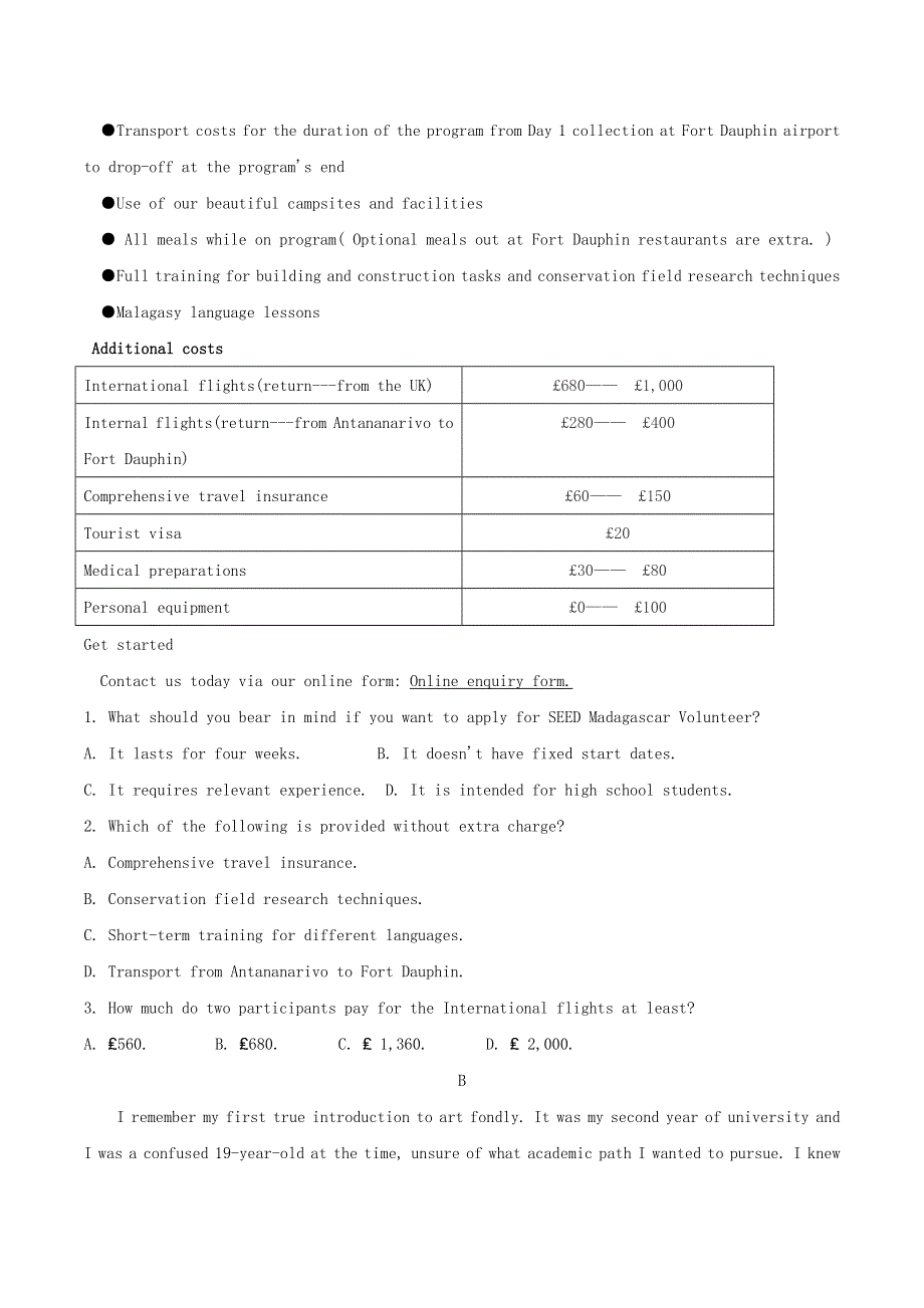 山东省济南市章丘区2021届高三英语下学期5月模考试题.doc_第2页