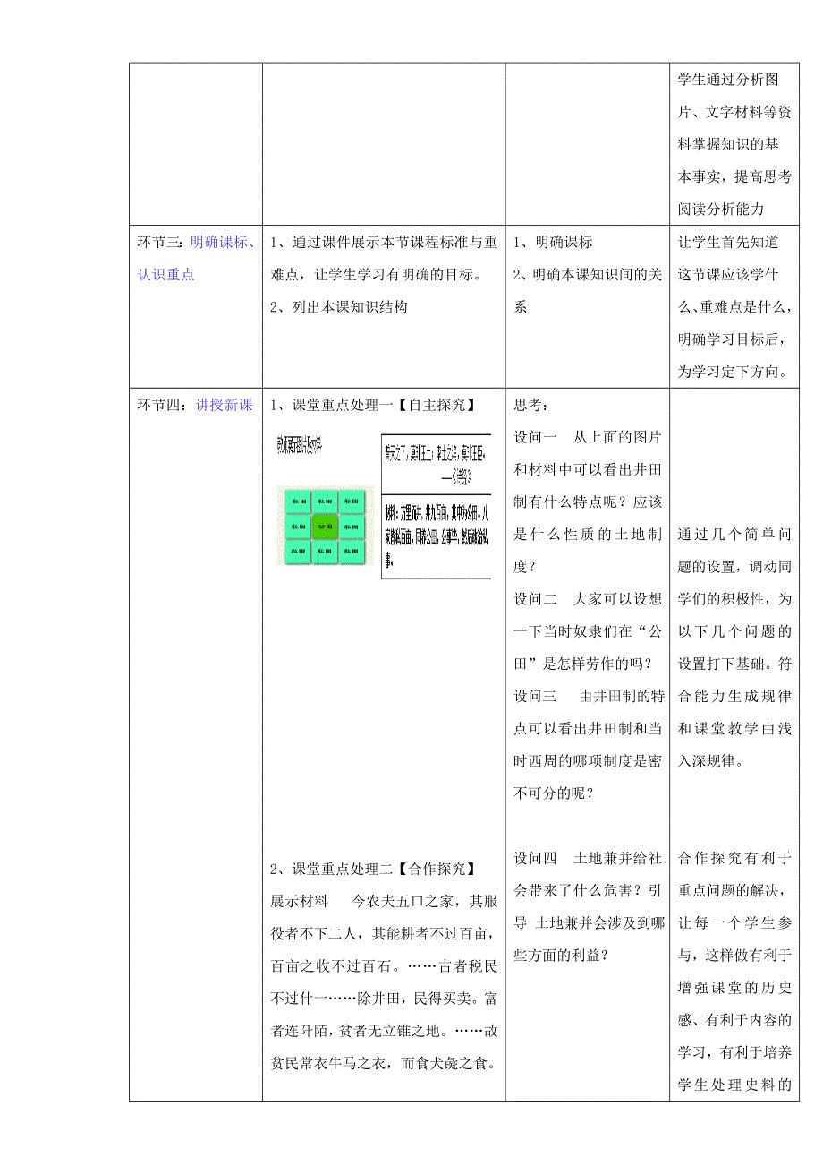 北京市2015-2016学年高一历史下册 第02课 中国古代的土地制度（教学设计） WORD版.doc_第2页