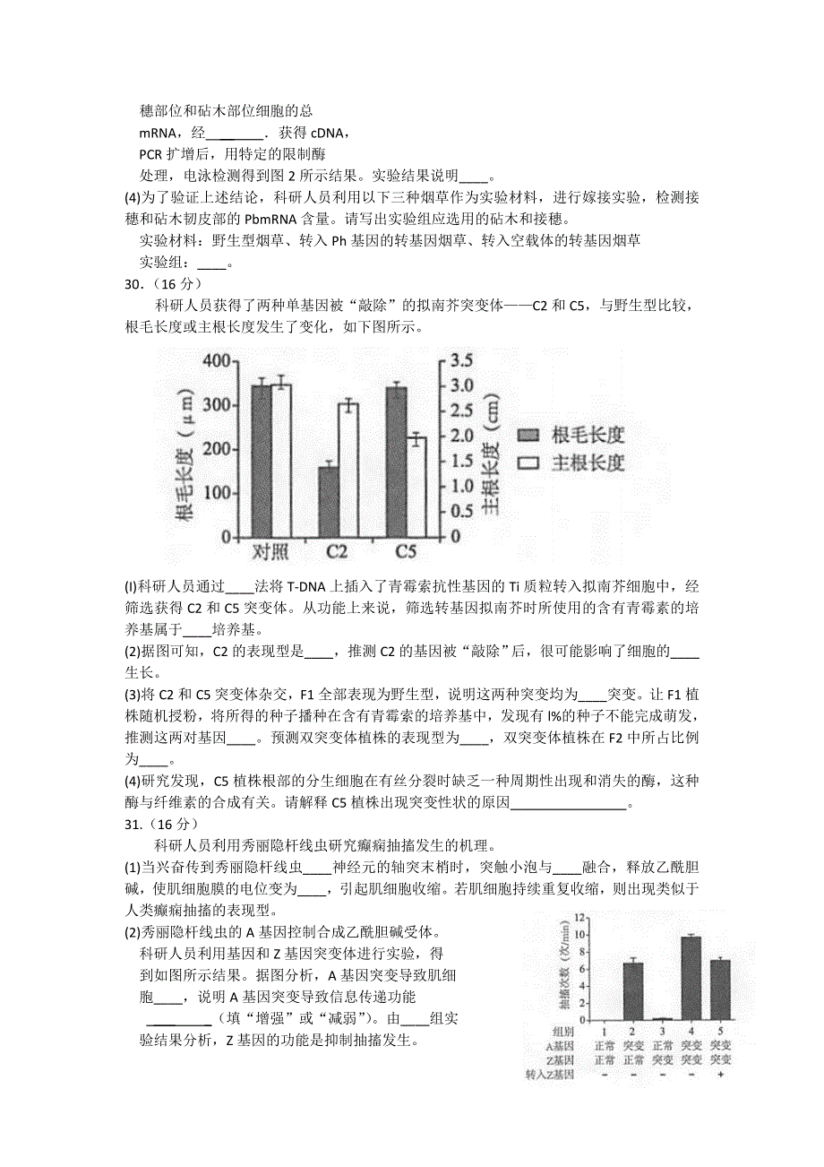 北京市海淀区2017届高三5月期末练习（二模）理综生物试题 WORD版含答案.doc_第3页